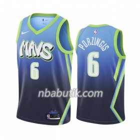 NBA Mænd Trøje Dallas Mavericks Kristaps Porzingis 6 Nike 2019-20 City Edition Swingman